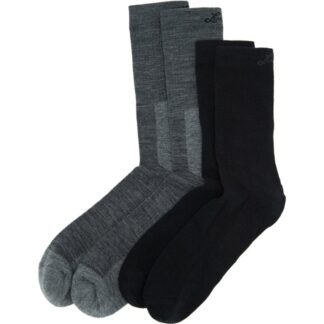 Lundhags Merino Trekking Sock Combo Mid Light Grey Melange/Black - 37-39