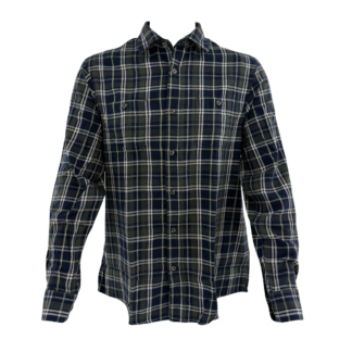 Nordhunt Montana flanellskjorta Olive/Navy | Rue Des Mille