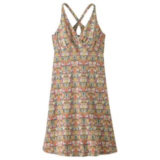 Patagonia W's Amber Dawn Dress Butterfly Geo: Weathered Stone - XS