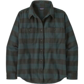 Patagonia W's Fjord Flannel Shirt Buffalo Check: Old Growth Green - S