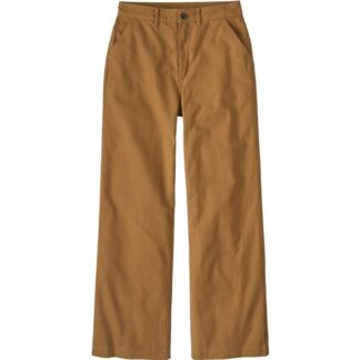 Patagonia W's Point Reyes Canvas Wide Leg Pants Nest Brown - 10