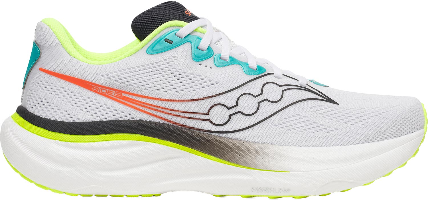 Saucony Ride 19 M Herr Vit US 9,5 | Löparskor