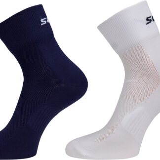 Swix Active Sock 2-pack Vit/Mörkblå 34/36 | Löparstrumpor