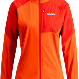 Swix Focus Wind Jacket W Dam Röd L | Längdskidjacka