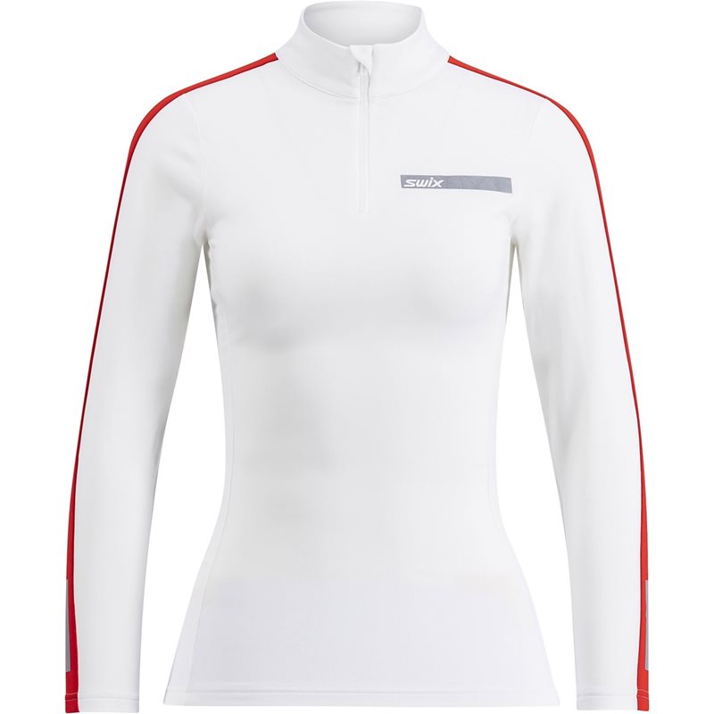 Swix Roadline Nts Half Zip Baselayer Top W Dam Vit L | Mellanlager Tröja
