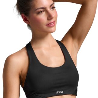 2XU Aero Mesh Medium Impact Bra W Dam Svart XS | Behå