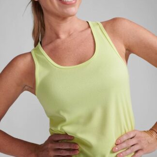 2XU Aero Singlet Limelight/White Reflective - XXS