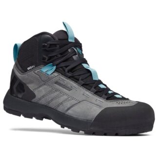 Black Diamond Mission Leather Mid WP Approach Shoes Wo Steel Grey/Costal Blue - 39