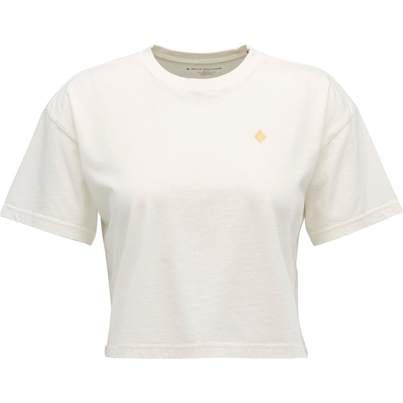 Black Diamond W Diamond Crop Ss Tee Off White - XS