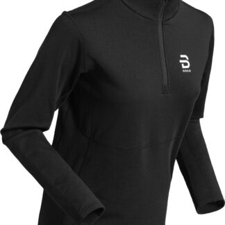 Dahlie Half Zip Pace W Dam Svart S | Mellanlager Tröja