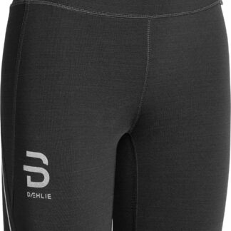 Dahlie Tights Tech Wool 7,5-inch W Dam Svart XS | Löpartights