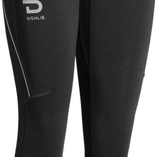 Dahlie Tights Tech Wool W Dam Svart XS | Löpartights