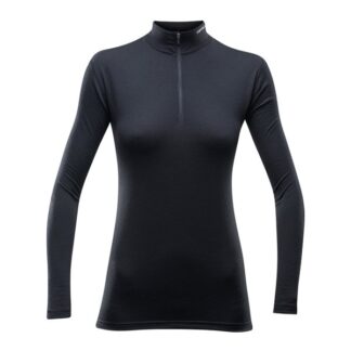 Devold Breeze Woman Half Zip Neck Black - S