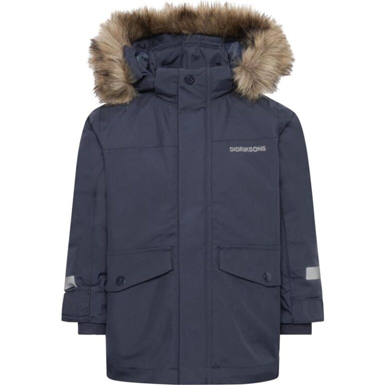Didriksons Bjärven Kids Parka 4 Navy - 110 cl