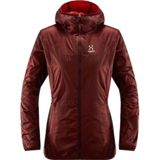 Haglöfs Aran Valley Jacket Women Maroon Red/Hibiscus Red - XS
