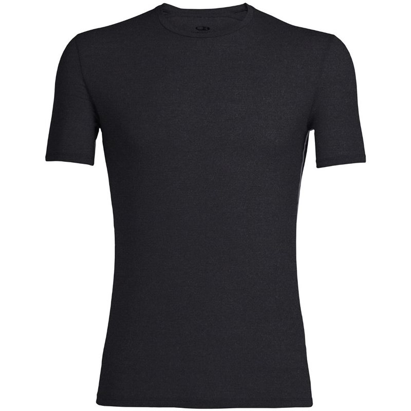 Icebreaker Anatomica SS Crew Top Men Black/Monsoon - S