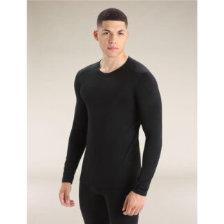 Icebreaker Men Merino 200 Oasis LS Crewe Black - S