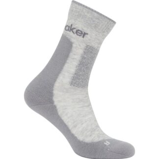 Icebreaker Women Merino Hike+ Medium Crew Blizzard Hthr/Alloy - S