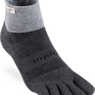Injinji Trail Midweight Mini-Crew Grå M | Löparstrumpor