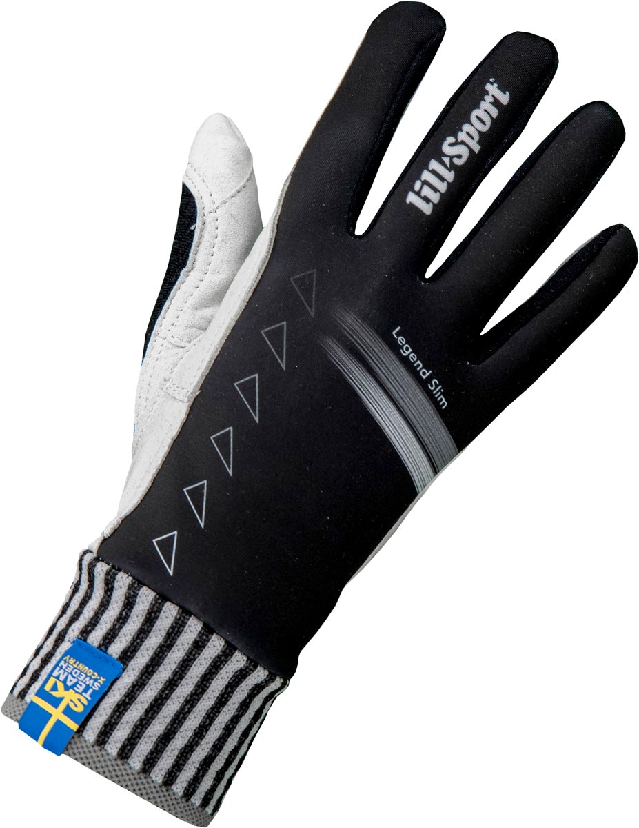 Lillsport Legend Slim Svart 12 | Längdskidhandskar