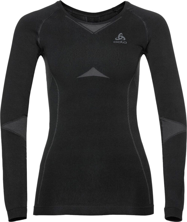 Odlo L/S Fundamentals Performance Warm W Dam Svart XS | Underställ Tröja