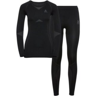 Odlo Set Long Fundamentals Performance Warm W Black/Odlo Graphite Grey - M