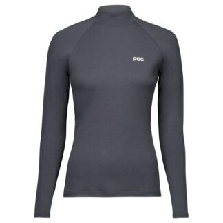 POC W's Layer Merino Mock Neck Jersey Sylvanite Grey - S