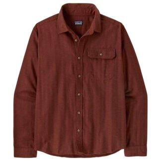 Patagonia M's L/S LW Fjord Flannel Shirt Mirror Weave: Rusty Red - S