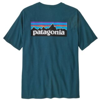Patagonia M's P-6 Logo Responsibili-Tee Glacial Blue - S