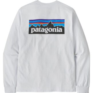 Patagonia P-6 Logo LS Responsibili-Tee Men White - S