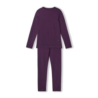 Reima Wool Base Layer Set Taitoa Deep Purple - 120 cl