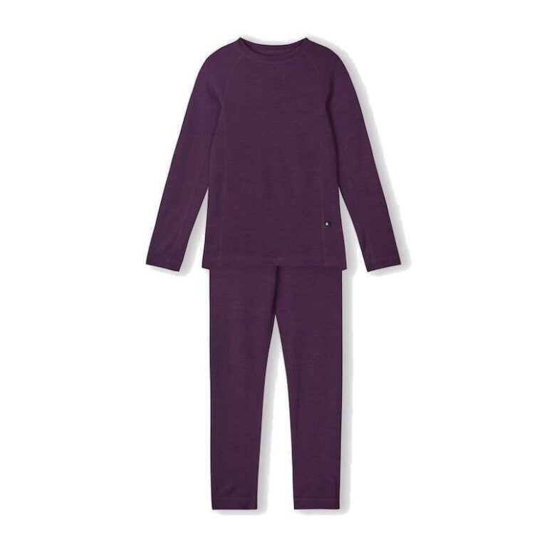 Reima Wool Base Layer Set Taitoa Deep Purple - 120 cl