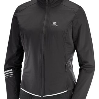 Salomon Lightning Lightshell Jacket W-Svart-XS Dam Svart XS | Längdskidjacka