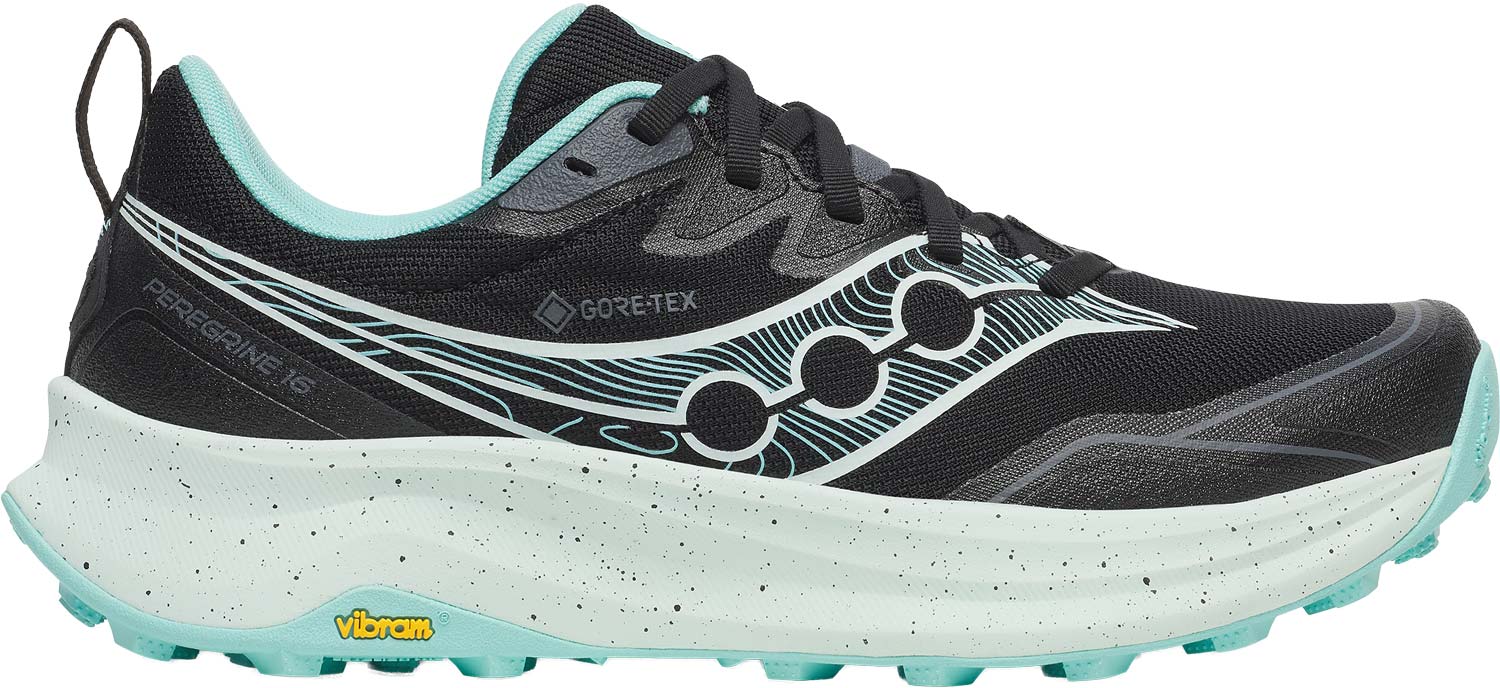 Saucony Peregrine 16 GTX W Dam Svart USL 10 | Trailskor