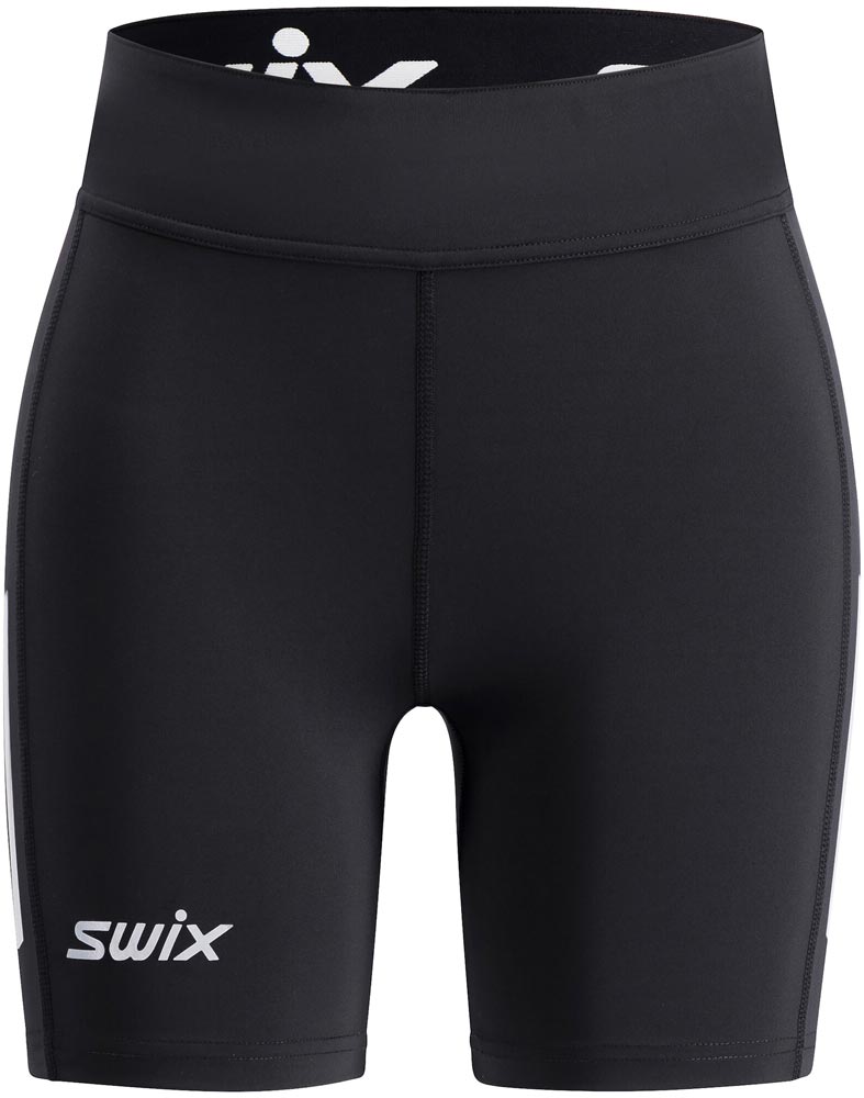 Swix Pace High Waist Half Tights W Dam Svart XL | Löparshorts