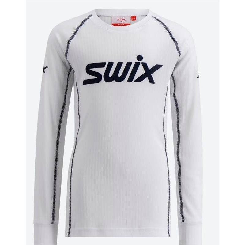 Swix RaceX Classic Long Sleeve Junior Junior Vit 116 | Underställ Tröja