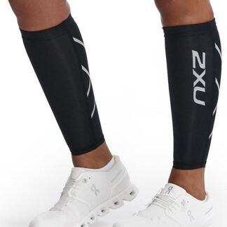 2XU Compression Calf Guards Unisex Svart XL | Vadskydd