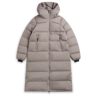Bergans Oslo Down Long Coat Women Rock Taupe - S
