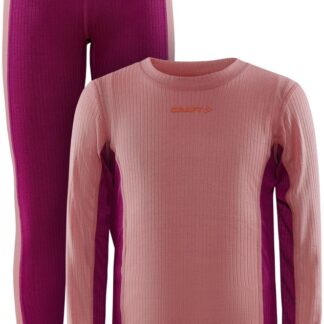 Craft Core Dry Baselayer Set Junior Junior Rosa 134/140 | Underställ Set