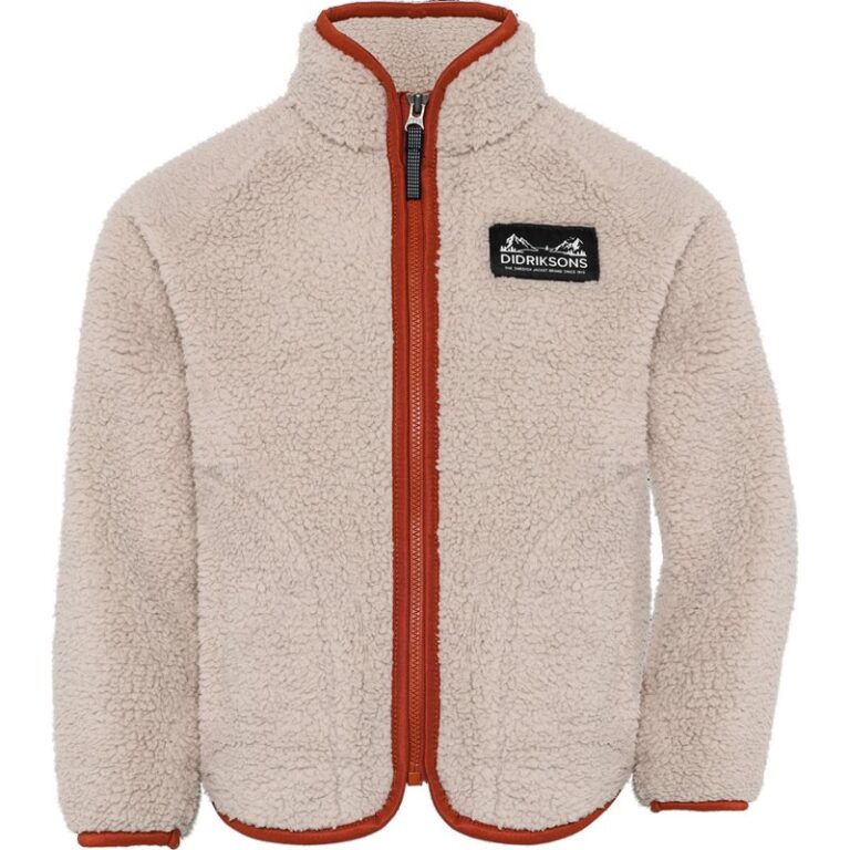 Didriksons Gibbs Kids' Full-Zip Beach Beige/Rust