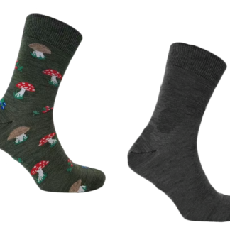 GreenGo Mushroom and plain black 2-pack strumpor