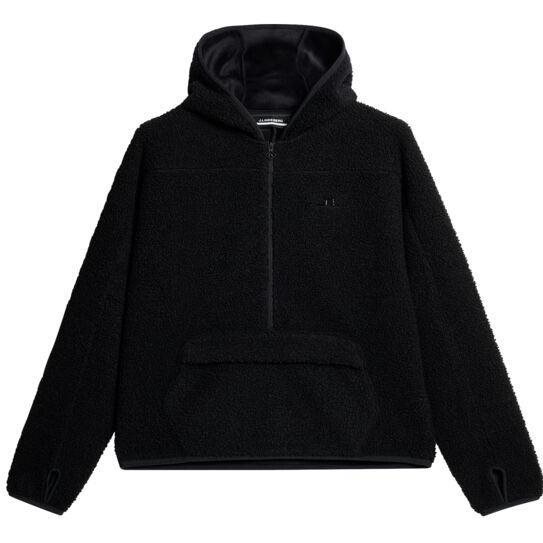 J.Lindeberg Delise Pile Hoodie Black - L