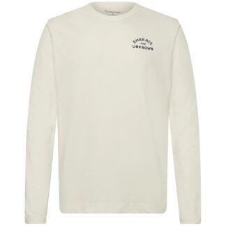 KnowledgeCotton Apparel Back Print Long Sleeve T-shirt Egret - S