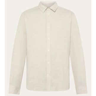 KnowledgeCotton Apparel Dune Regular Stripe Shirt Creme Stripe - S