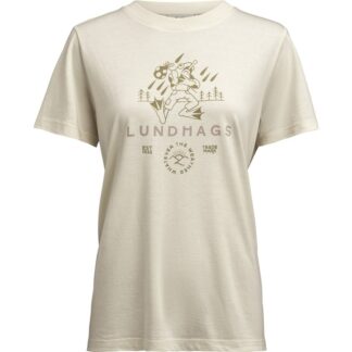 Lundhags Järpen Printed T-shirt W Chalk White - S