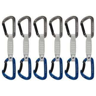 Mammut Workhorse Keylock 12 cm 6-Pack Quickdraws Straight Gate/Bent Gate Key Lock, G - 12 cm