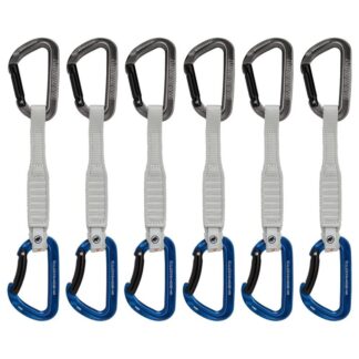 Mammut Workhorse Keylock 17 cm 6-Pack Quickdraws Straight Gate/Bent Gate Key Lock, G - 17 cm