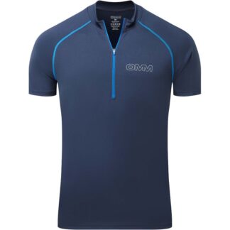 OMM Bearing Zip Tee SS M Navy - XS