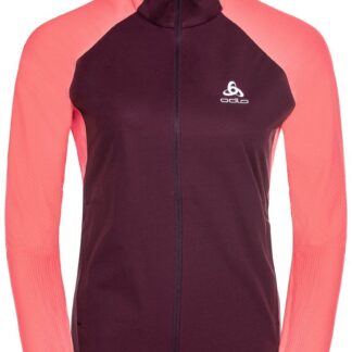 Odlo Jacket Zeroweight Warm Hybrid W Dam Röd XS | Löparjacka