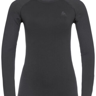 Odlo Performance Warm Eco L/S W Dam Svart XL | Underställ Tröja